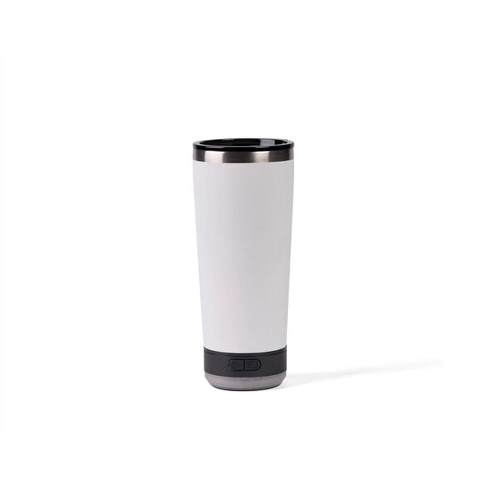 White Vibe 18oz Stainless Steel Tumbler With Beacon Flashlight